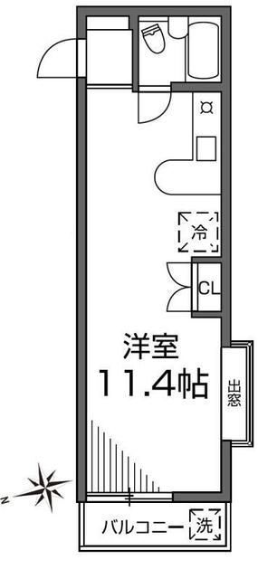 ベイコート 2階 ワンルーム 賃貸物件詳細