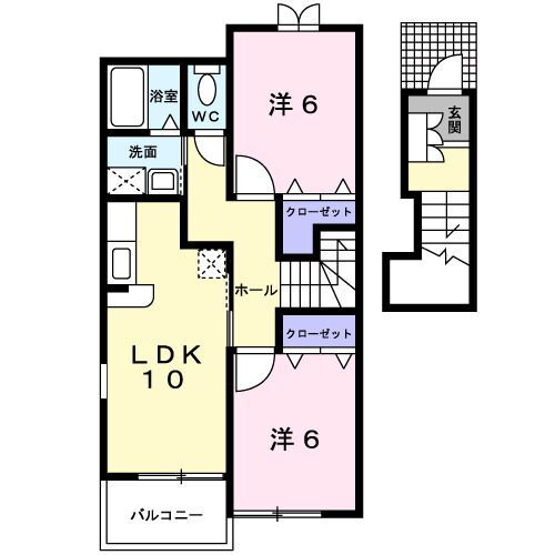 三重県松阪市甚目町 伊勢中川駅 2LDK アパート 賃貸物件詳細