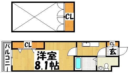 福岡県福岡市博多区堅粕３ 博多駅 1K マンション 賃貸物件詳細