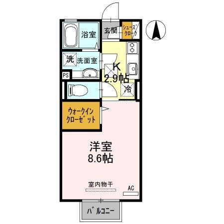 茨城県古河市旭町２ 古河駅 1K アパート 賃貸物件詳細