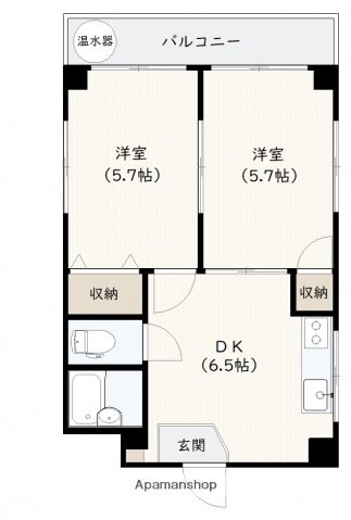 広島県広島市中区東平塚町 比治山下駅 2DK マンション 賃貸物件詳細