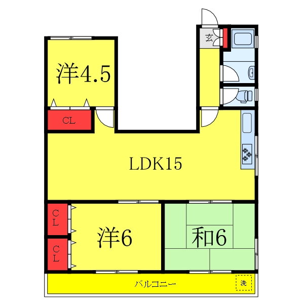 東京都中野区江原町１ 新江古田駅 3LDK マンション 賃貸物件詳細
