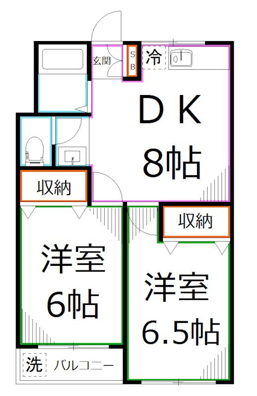 東京都小金井市前原町４ 武蔵小金井駅 2DK マンション 賃貸物件詳細