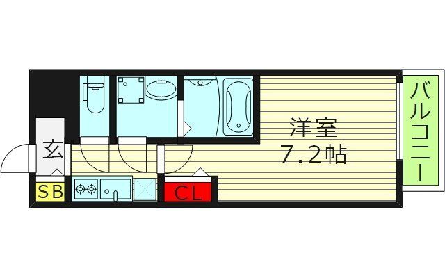 大阪府東大阪市長田西４ 長田駅 1K マンション 賃貸物件詳細