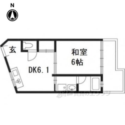 京都府京都市山科区日ノ岡朝田町 御陵駅 1DK マンション 賃貸物件詳細