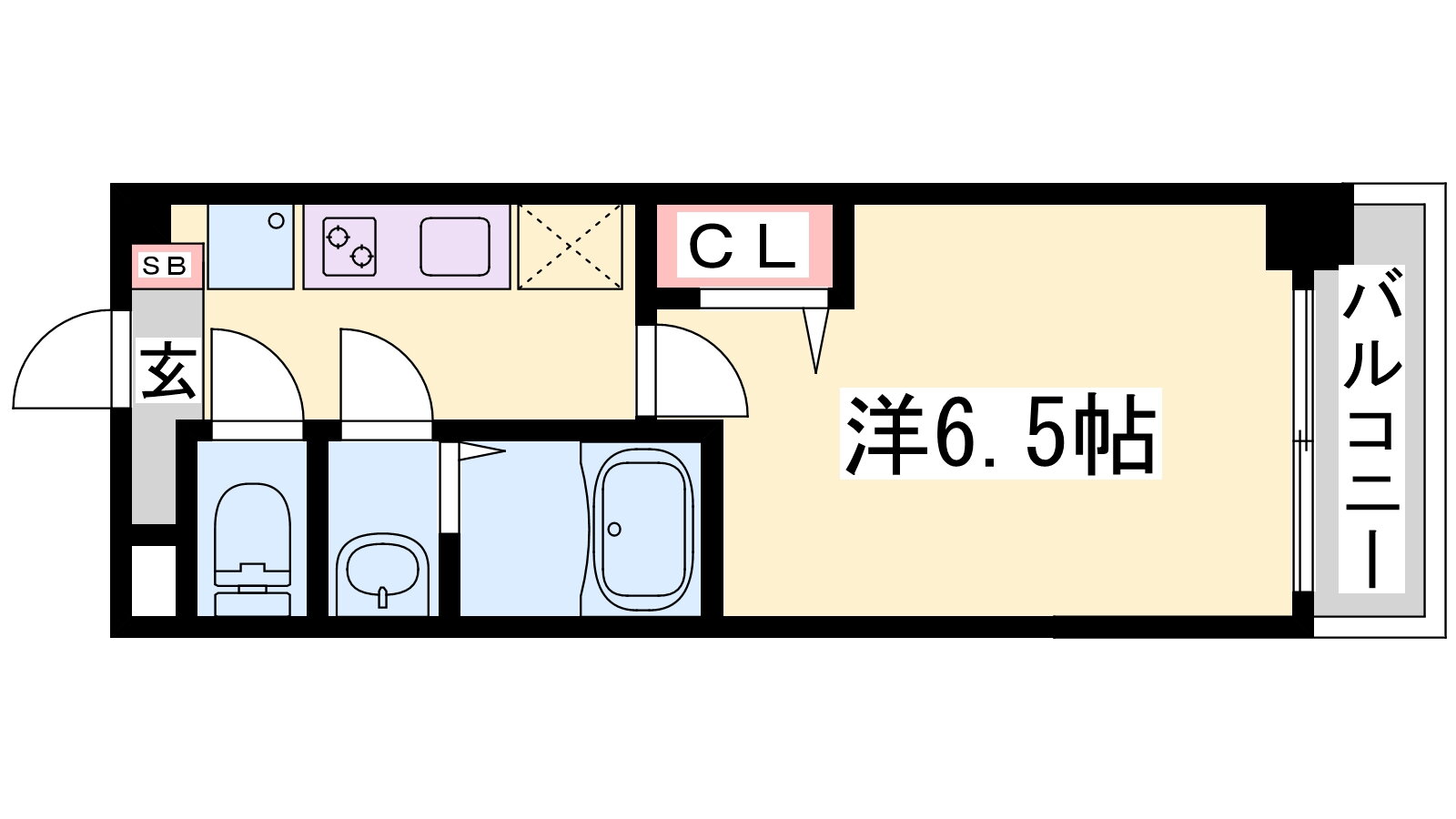兵庫県神戸市兵庫区浜崎通 兵庫駅 1K マンション 賃貸物件詳細