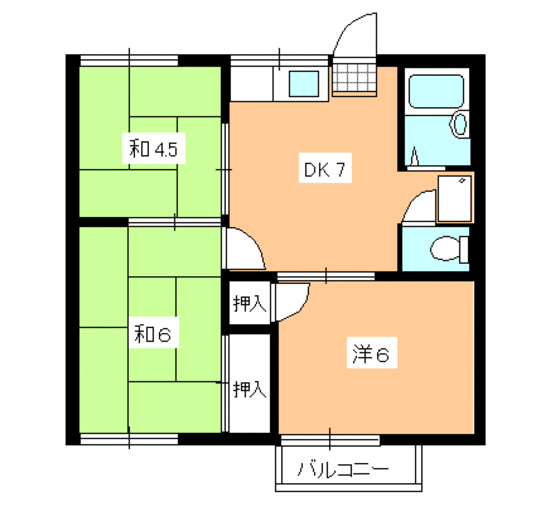 山口県下関市豊浦町大字川棚 川棚温泉駅 3DK アパート 賃貸物件詳細