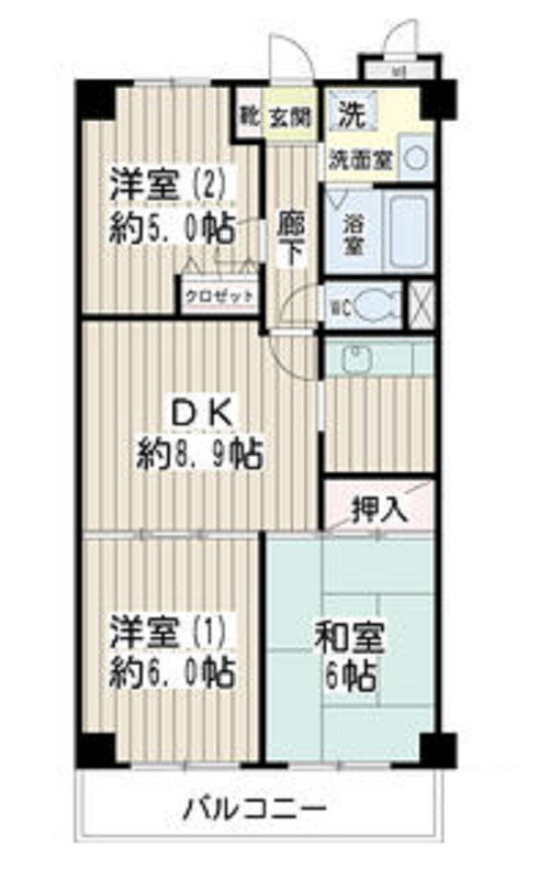 東京都大田区東矢口３ 蒲田駅 3DK マンション 賃貸物件詳細