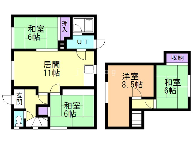 北海道岩見沢市幌向北一条３ 幌向駅 4LDK 一戸建て 賃貸物件詳細