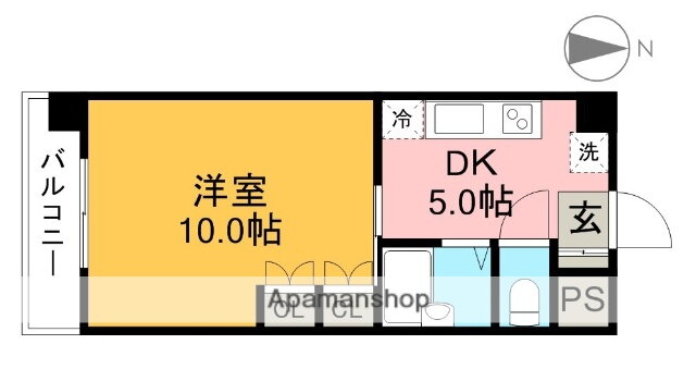 ＮＫオーシャンヒル 2階 1K 賃貸物件詳細