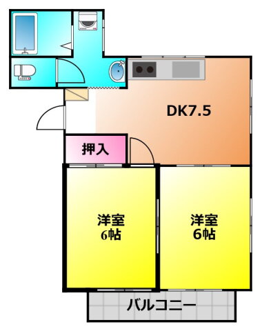 静岡県浜松市中央区萩丘５ 上島駅 2DK アパート 賃貸物件詳細