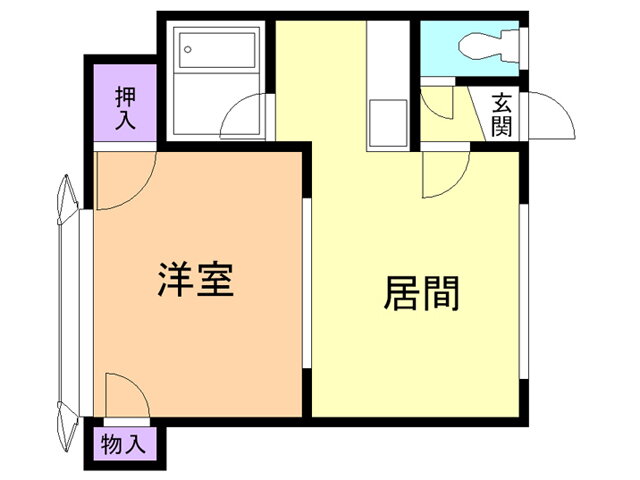 北海道苫小牧市美原町２ 1DK アパート 賃貸物件詳細
