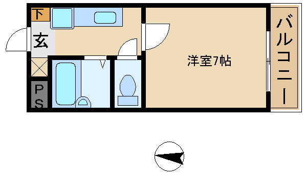 兵庫県姫路市伊伝居 野里駅 1K マンション 賃貸物件詳細