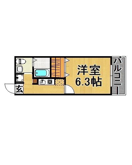 福岡県福岡市城南区西片江２ 福大前駅 1K アパート 賃貸物件詳細