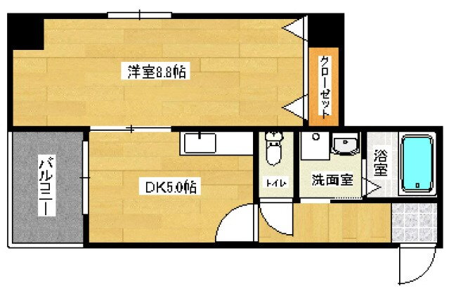 福岡県福岡市中央区白金１ 薬院駅 1DK マンション 賃貸物件詳細