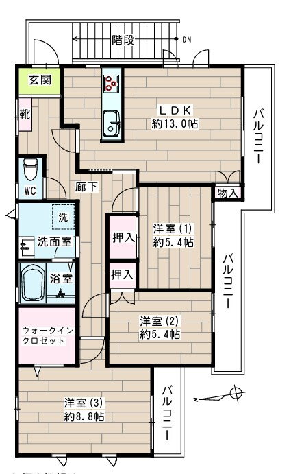 神奈川県横浜市港北区大曽根２ 綱島駅 3LDK 一戸建て 賃貸物件詳細