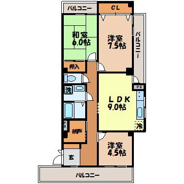 長崎県長崎市花丘町 西浦上駅 3LDK マンション 賃貸物件詳細