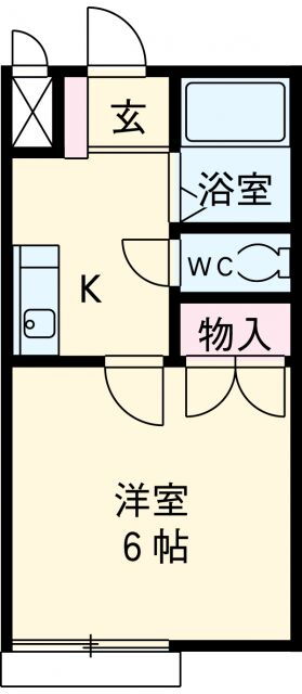 愛知県岡崎市上和田町字正ケン 岡崎駅 1K アパート 賃貸物件詳細