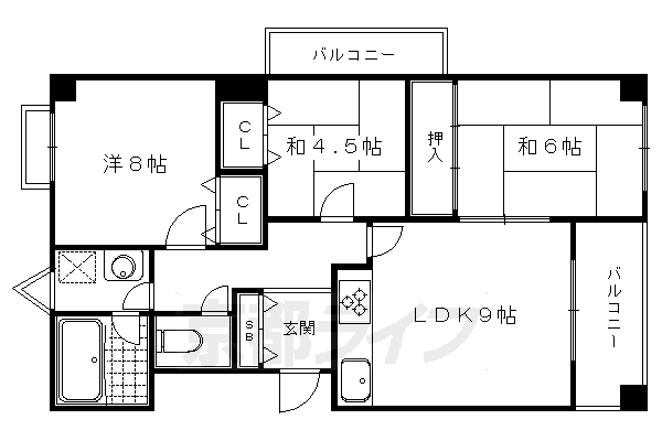 フィオーレ下鴨 6階 3LDK 賃貸物件詳細