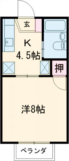 佐賀県鳥栖市西新町 肥前麓駅 1K アパート 賃貸物件詳細