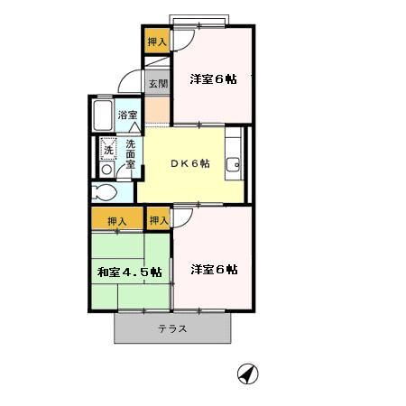 福岡県北九州市小倉南区志井２ 志井駅 3DK アパート 賃貸物件詳細