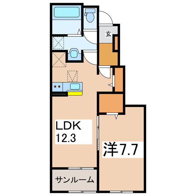 福島県会津若松市石堂町 会津若松駅 1LDK アパート 賃貸物件詳細