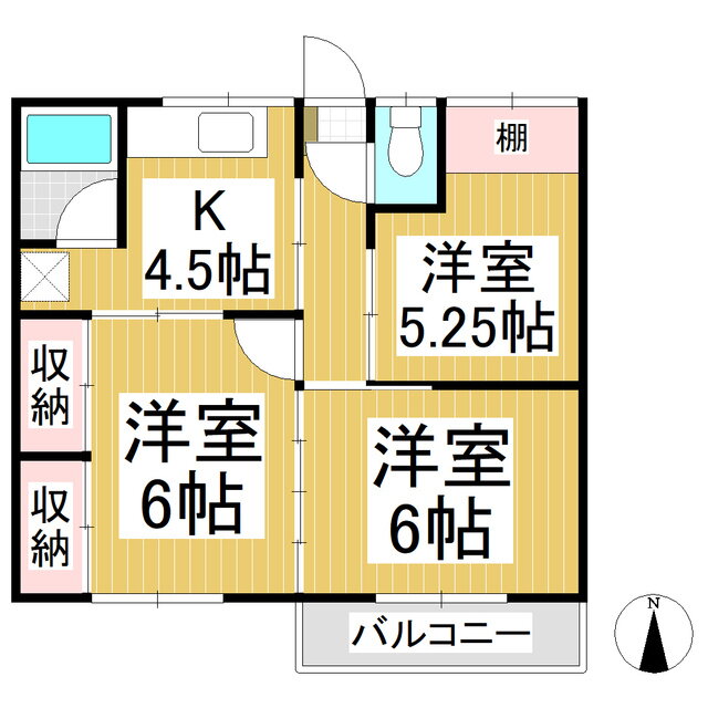 国分コーポ 2階 3K 賃貸物件詳細