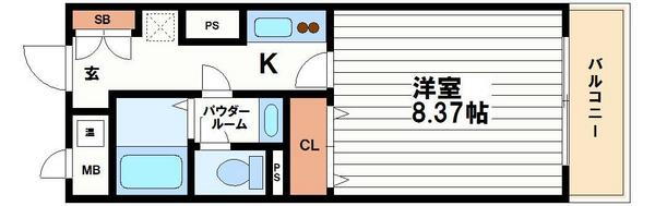 大阪府大阪市中央区馬場町 森ノ宮駅 1K マンション 賃貸物件詳細