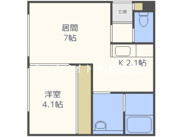 北海道札幌市東区北四十二条東１ 麻生駅 1LDK アパート 賃貸物件詳細
