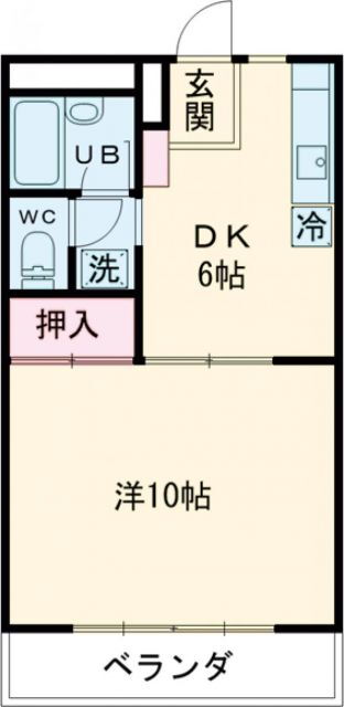 ウィステリアＶ 2階 1DK 賃貸物件詳細