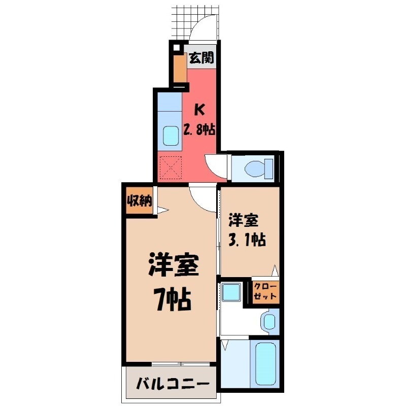 ウィスタリア 1階 1SK 賃貸物件詳細
