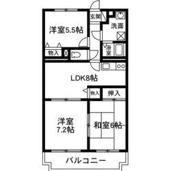 群馬県高崎市筑縄町 北高崎駅 3LDK マンション 賃貸物件詳細