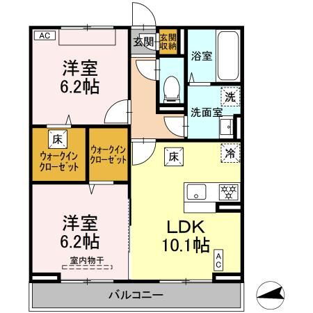 神奈川県綾瀬市深谷中６ 海老名駅 2LDK アパート 賃貸物件詳細