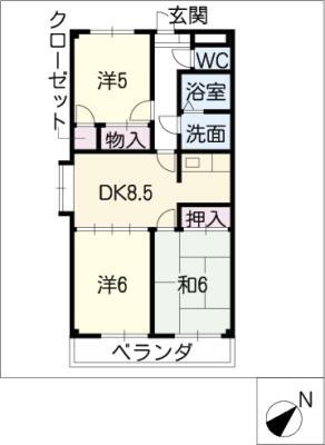 岐阜県羽島市足近町南宿 須賀駅 3DK マンション 賃貸物件詳細