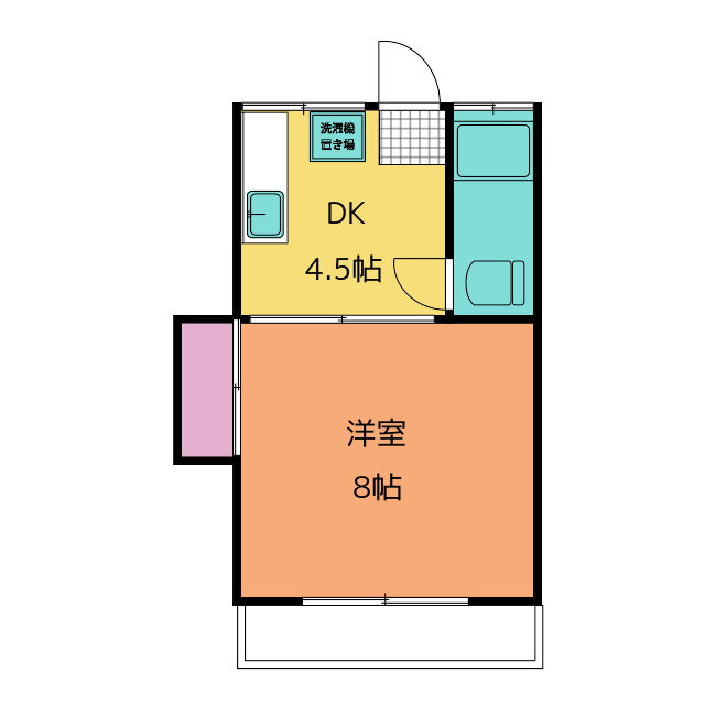 神奈川県横浜市神奈川区三ツ沢南町 三ツ沢下町駅 1DK アパート 賃貸物件詳細
