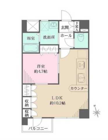 東京都中野区中央２ 中野坂上駅 1LDK マンション 賃貸物件詳細