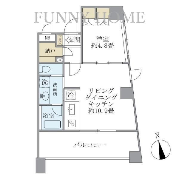 東京都世田谷区駒沢５ 駒沢大学駅 1LDK マンション 賃貸物件詳細