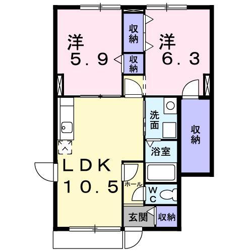 山形県山形市成沢西２ 蔵王駅 2LDK アパート 賃貸物件詳細