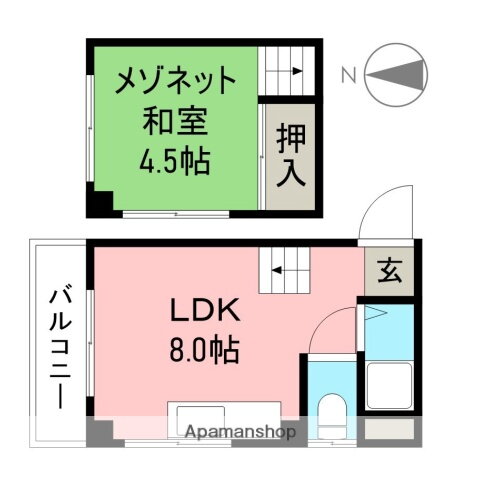 シャーロット葛島 3階 1LDK 賃貸物件詳細