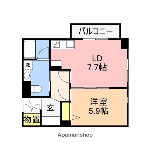 新潟県新潟市中央区米山３ 新潟駅 1LDK マンション 賃貸物件詳細