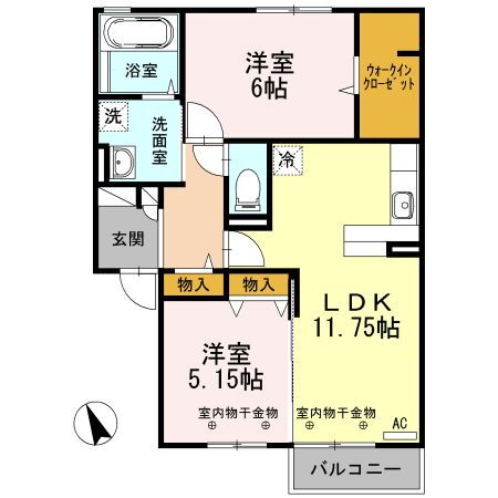 富山県高岡市井口本江 高岡駅 2LDK アパート 賃貸物件詳細