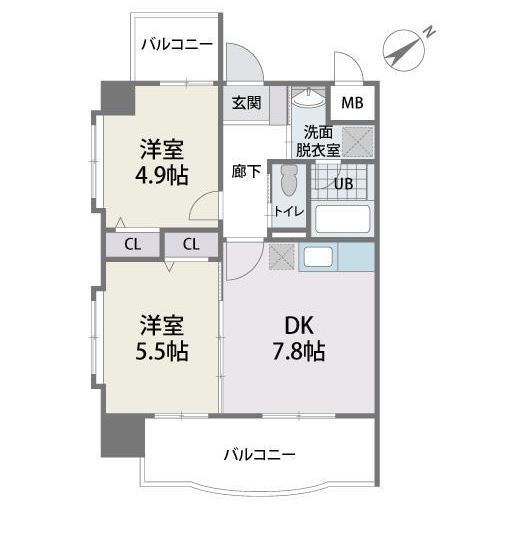福岡県福岡市東区松島３ 貝塚駅 2DK マンション 賃貸物件詳細