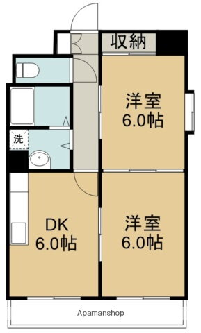 ベルソーレ木ノ下 9階 2DK 賃貸物件詳細