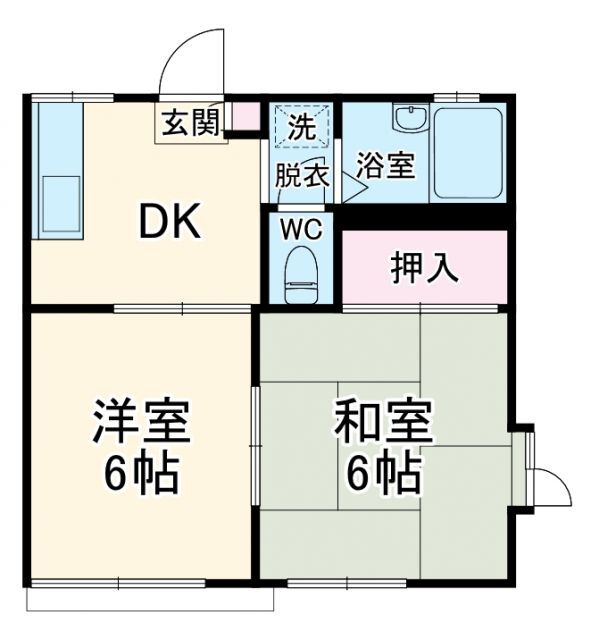 神奈川県横浜市青葉区奈良５ こどもの国駅 2DK アパート 賃貸物件詳細
