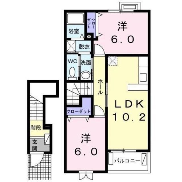 東京都八王子市川口町 八王子駅 2LDK アパート 賃貸物件詳細