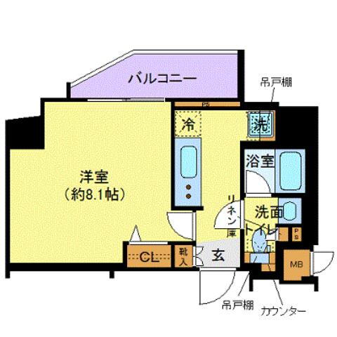 ＺＯＯＭ西新宿 4階 1K 賃貸物件詳細