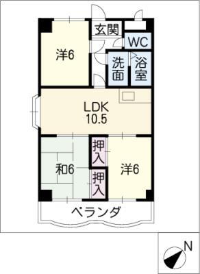 フォレスタ泉 2階 3LDK 賃貸物件詳細