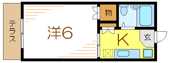東京都江戸川区江戸川３ 一之江駅 1K アパート 賃貸物件詳細