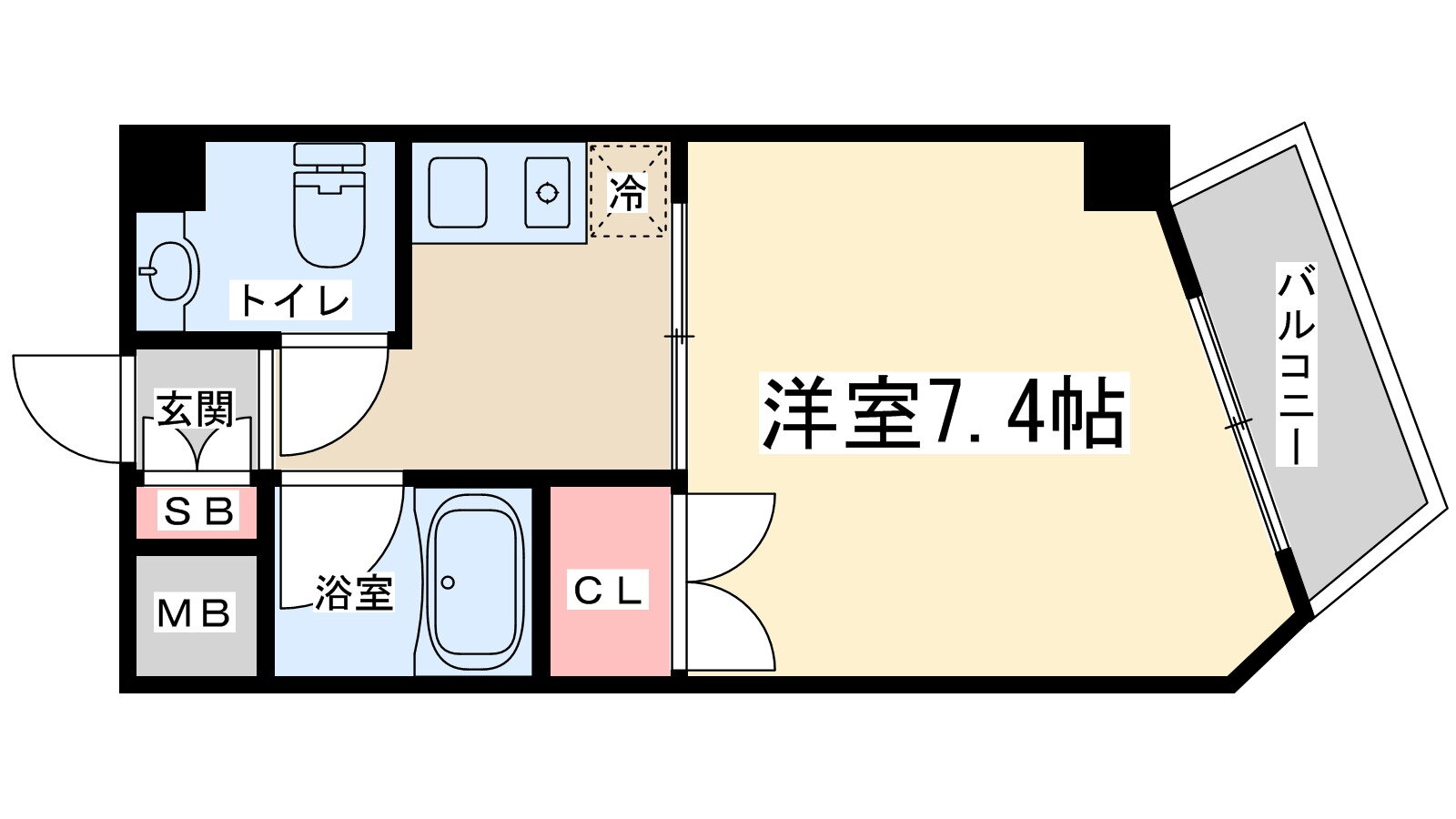 リアライズ十八条 3階 1K 賃貸物件詳細