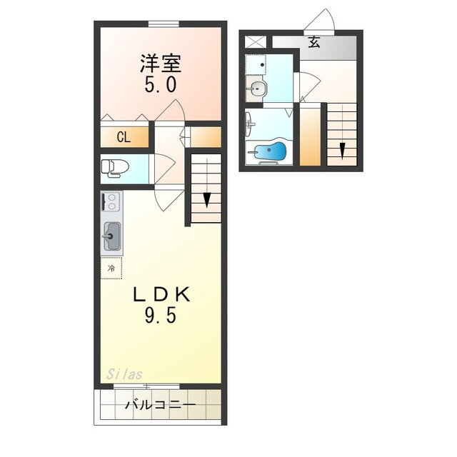 大阪府堺市北区中百舌鳥町１ 百舌鳥八幡駅 1LDK アパート 賃貸物件詳細